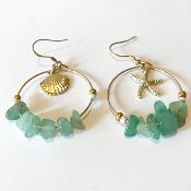 Boucles d'oreilles coquillage