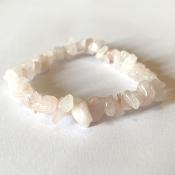 bracelet baroque en quartz rose