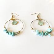 Boucles d'oreilles saint jacques