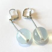 Boucles d'oreilles cristal longues