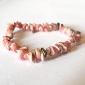 bracelet baroque rhodochrosite 