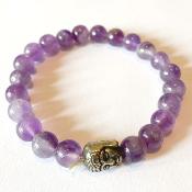 bracelet améthyste bouddha 