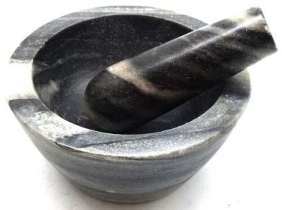 mortier marbre/zèbre 13cm