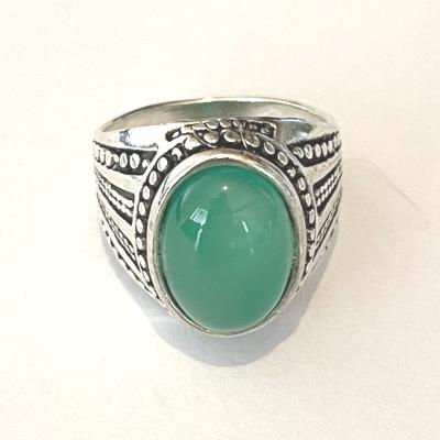 Bague en aventurine verte