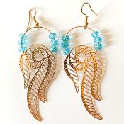 Boucles d'oreilles plumes