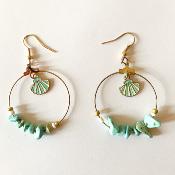 Boucles d'oreilles saint jacques