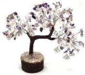 arbre du bonheur quartz rose ,améthyste 