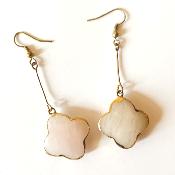Boucles d'oreilles longues fleurs