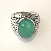 Bague en aventurine verte