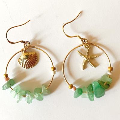 Boucles d'oreilles coquillage