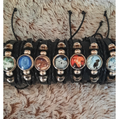 Le bracelet en cuir noir 