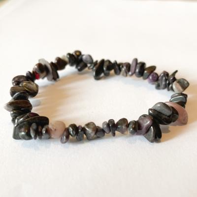 bracelet baroque en lepidolite