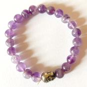 bracelet améthyste bouddha 