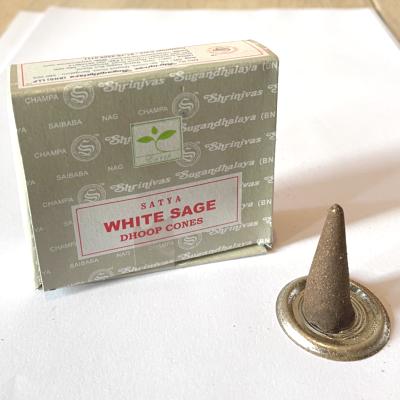 encens cône sage blanche