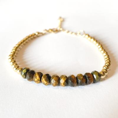 bracelet petites pierres œil du tigre