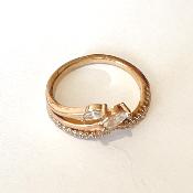 Bague argent rose