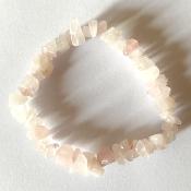 bracelet baroque en quartz rose